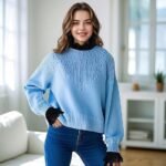 Fake Collar Shirt Detachable Dickey Collar Cuff Chiffon Faux False Half Shirts for Women (Black) - Image 4