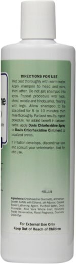 Davis Chlorhexidine Pet Shampoo, 12-Ounce - Image 4