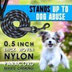 Candure Dog Leash for Medium Dogs and Small Dogs, 5 FT Reflective Dog Lead with Soft Padded Anti Slip Comfortable Handle, Suitable for Running, Hiking & Training (Black) - Image 6