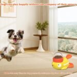 Dog Interactive Treat Dispenser Toy, Food Puzzle Slow Feeder (Yellow) - Image 6