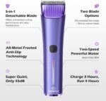 Professional Dog Grooming Clipper with Replacement Blade, 5-in-1 Adjustable Blade Cordless Pet Grooming Kit 2 Speed Trimmer Hair Shaver with Detachable Metal Combs Nova for Animal Horse - Image 3