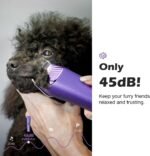 Professional Dog Grooming Clipper with Replacement Blade, 5-in-1 Adjustable Blade Cordless Pet Grooming Kit 2 Speed Trimmer Hair Shaver with Detachable Metal Combs Nova for Animal Horse - Image 8
