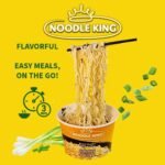 Noodle King Ramen Chicken Flavour Instant Noodles Soup Cup, Vegetarian, 12x 110g - Image 6
