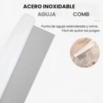 Multifunctional Pet Comb, Magic Fine Comb Grooming Brush for Pets, Stainless Steel Massage Comb Kit for Small Dogs and Cats (Yellow) - Image 5