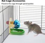 Rat Enrichment Toys, Interactive Foraging Toys for Rats, Intelligence Growth Rat Enrichment Puzzle Games, Treat Dispensing Slow Feeder for Rats Cage Toy, Bird Foraging Toy for Parakeet Conure - Image 6
