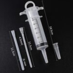 60ML Baby Bird Parrot Feeding Tubes, Liquid Medicine Feeder Push-Tube Pet Cat Dog Feeder with 2 Pcs Stainless Steel Metal Feeding Spoon - Image 3