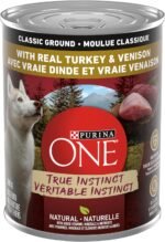 Purina ONE Classic Ground True Instinct Wet Dog Food, Turkey & Venison - 368 g Can (12 Pack) - Image 3