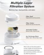 8L Dog Water Dispenser, Cat Water Bowl with Patented Valve, with Elevated Stand, BPA-Free, Detachable Stainless Steel Bowl, Easy to Clean, Spill-Resistant, Suitable for Cats & Dogs - Image 5