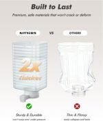 8L Dog Water Dispenser, Cat Water Bowl with Patented Valve, with Elevated Stand, BPA-Free, Detachable Stainless Steel Bowl, Easy to Clean, Spill-Resistant, Suitable for Cats & Dogs - Image 8