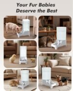 8L Dog Water Dispenser, Cat Water Bowl with Patented Valve, with Elevated Stand, BPA-Free, Detachable Stainless Steel Bowl, Easy to Clean, Spill-Resistant, Suitable for Cats & Dogs - Image 10