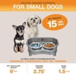 Neater Feeder Express Mess Proof Dog Bowls Elevated for Small Breeds Under 15 Lb, Made in USA, No Spill Raised Dog Food Bowl Stand, Stainless Steel Food and Water Bowl Set, Feeding Station, Grey - Image 3