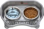 Neater Feeder Express Mess Proof Dog Bowls Elevated for Small Breeds Under 15 Lb, Made in USA, No Spill Raised Dog Food Bowl Stand, Stainless Steel Food and Water Bowl Set, Feeding Station, Grey - Image 10