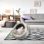 Cat Beds for Indoor Cats, Semi-Enclosed All-Season Pet Bed Cat Bed, Round Short Plush Cat Tent, Soft and Comfortable Large Space More Suitable for Dogs Cats Sleeping Cat House - Image 9