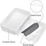 Lawei Open Top Cat Litter Box with High Side, Anti-Splashing Cats Litter Pan with with Litter Sifting Scoop, Semi-Closed Detachable Cat Cleaning Basin Kitten Toilet for Small Animal/Rabbit - Image 5