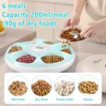 Ownpets Automatic Timer Pet Feeder, Auto Cat Food Dispenser with Battery USB Power Supply, Automatic Cat Feeder Wet & Dry Food, Two Ice Packs, 6-Meal(Each ½ lb) - Image 5