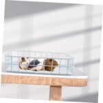 WOONEKY Iron Hamster Cage Platform Bed Metal Squirrel Ledge with Blue Paint Sturdy Small Animal Habitat - Image 9