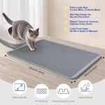 Silicone Cat Litter Mat for Litter Box - Large 79 x 58.5cm Waterproof Litter Trapping Mat, Non-Slip, Durable，Easy Clean Cat Mat for Scatter Control,& Washable Kitty Floor Mat - Image 7