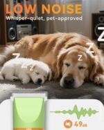 Dog Clippers with Paw Trimmer, All-in-One Dog Grooming Kit Low Noise Electric Rechargeable Small Quiet Foot Razor Pet Hair Shaver with Stainless Steel Scissors Guards for Dogs Cats at Home - Image 5