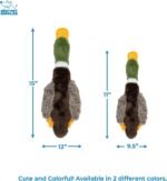 Best Pet Supplies Interactive Squeaky Dog Chew Toy, Ideal Dog Toys for Chewers, Small, Medium & Large Dogs, and Fetch Lovers - Mallard Duck (Brown), Small - Image 5