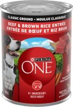Purina ONE Classic Ground Wet Dog Food, Beef & Brown Rice Entree - 368 g Can (12 Pack) - Image 3