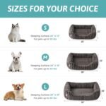 Orthopedic Dog Bed for Small Dogs & Medium Dogs - Washable Rectangle Pet Bed with Anti-Slip Bottom, Soft Calming Cat & Puppy Bed for Indoor Pets (30"x23"x7", Grey) - Image 3
