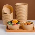 50 Pack Kraft Paper Bowls with Clear Lid, 25OZ Paper Salad Serving Bowls, Microwave Freezer Safe Meal Prep to Go Food Containers for BBQ, Gatherings and Parties - Image 9