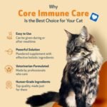Pet Wellbeing Core Immune Care for Cats of All Ages - Daily Antioxidants, Immune Support, Collagen, Glutathione, Vitamin E - Veterinarian-Formulated Holistic Supplement 3.7 oz (105 g) Powder - Image 6