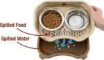 Neater Feeder Express for Cats - Mess Proof Pet Feeder with Stainless Steel Food & Water Bowls - Drip Proof, Non-Tip, and Non-Slip - Cappuccino - Image 3