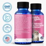 Cat Weight Gain & Hyperthyroidism Treatment, Safe and Effective Cat Appetite Stimulant, Thyroid and Metabolic Support, Weight Management Remedy, 400 All-Natural Odorless, Tasteless Pills - Image 10