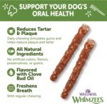 WHIMZEES WHZ324 Natural Grain Free Dental Dog Treats, Veggie Sausage, Bag of 28 Small - Image 4