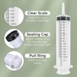 2Pcs 150ml Large Syringe with 130cm Tubes, Individually Sealed Dispensing Syringe Tools Measuring Cylinder for Science Labs Refilling, Feeding Pet - Image 6