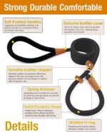 lynxking Slip Lead Dog Leash 6 FT x 1/2 inches Strong Heavy Duty Dog Rope Leash Braided Comfortable Handle for Small Medium Large Dogs - Image 3