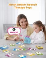 Talking Flash Cards for Toddlers 1-4 Years Old, Language Learning & Montessori Learning Tool with 224 Words, Pocket Speech Therapy Device, Children's Sensory Educational Toy - Image 5