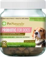 Pet Naturals, Daily Probiotic for Dogs, Digestive Health Supplement, Natural Duck Flavor & Multi Vitamins for Dogs, Daily Multivitamin with 24 Healthful Nutrients, 90 Bite-Sized Chews Brown - Image 3