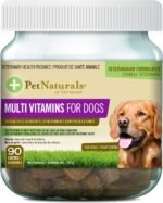 Pet Naturals, Daily Probiotic for Dogs, Digestive Health Supplement, Natural Duck Flavor & Multi Vitamins for Dogs, Daily Multivitamin with 24 Healthful Nutrients, 90 Bite-Sized Chews Brown - Image 6