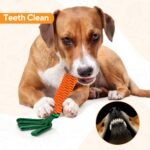 Dog Rope Toy, Cute Carrot Tug of War Dog Toy with Crinkle Paper Tags - Image 5