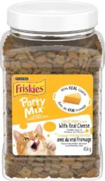 Friskies Party Mix Cat Treats (Cheezy Craze Crunch 454g and Seaside Crunch 454g Canisters) - Image 3