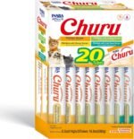 INABA Churu Cat Treats, Grain-Free, Lickable, Squeezable Creamy Purée Cat Treat/Topper Tuna + Chicken Variety Box (20 Tubes Each) - Image 6