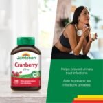 Jamieson Cranberry 250 mg Capsules, One Per Day, Provides UTI Protection. Vegetarian, Non-GMO, Gluten-Free, No Artificial Colours, Flavours, 100 Count, Proudly Canadian - Image 6