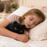 Mewaii Black Cat Plush, Cute Cat Plushies Toy, Soft Kitten Plushie Cuddle Pillow, Anime Plushie Doll, Cute Stuff Toys Gift for Girls, Boys and Males (8 Inch) - Image 3