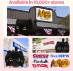 Mewaii Black Cat Plush, Cute Cat Plushies Toy, Soft Kitten Plushie Cuddle Pillow, Anime Plushie Doll, Cute Stuff Toys Gift for Girls, Boys and Males (8 Inch) - Image 7