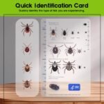 Tick Remover Tool and Tique Identification Card for Dogs Cats and Humans for Lyme Prevention - Image 5