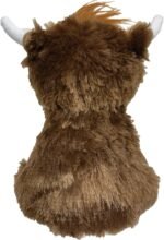 fouFIT Highland Cow Plushie Dog Toy, Brown, Large - Image 4