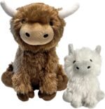 fouFIT Highland Cow Plushie Dog Toy, Brown, Large - Image 5