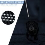 PuppyDoggy Dog Leash for Large Medium Dogs 6Ft x 1" Reflective Stitching Large Leash with 2 Traffic Padded Handles Dog Lead Rope for Running Walking Training (Pink 1 Pack) - Image 7