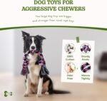 SHARLOVY Dog Rope Toy for for Medium Dogs, Durable Cotton Dog Chew Toys for Aggressive Chewers, Interactive Tug of War Dog Toys for Medium to Large Breed - Image 3