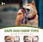 SHARLOVY Dog Rope Toy for for Medium Dogs, Durable Cotton Dog Chew Toys for Aggressive Chewers, Interactive Tug of War Dog Toys for Medium to Large Breed - Image 6