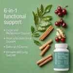 ALL-IN-ONE Moringa 8000 mg with Ceylon Cinnamon 4000 mg, Tart Cherry, Turmeric, Ginger & Garlic (Per Serving: 2 Capsules) – Antioxidant, Detox, Energy & Metabolic Support – Made in Canada - Image 4