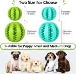 Treat Dispensing Dog Toys: Durable Rubber Puppy Toys for Boredom - Dog Treat Balls for Small & Medium Breed Home Use (2pack) - Image 5