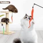 12Pcs Cat Wand Attachments, Multicolor Cat Toy Wand Refills with Bell, Various Styles Toys Cat Wand Replacement Feather Cat Toy Refills Cat Wand Replacement Refill for Indoors Playing - Image 7